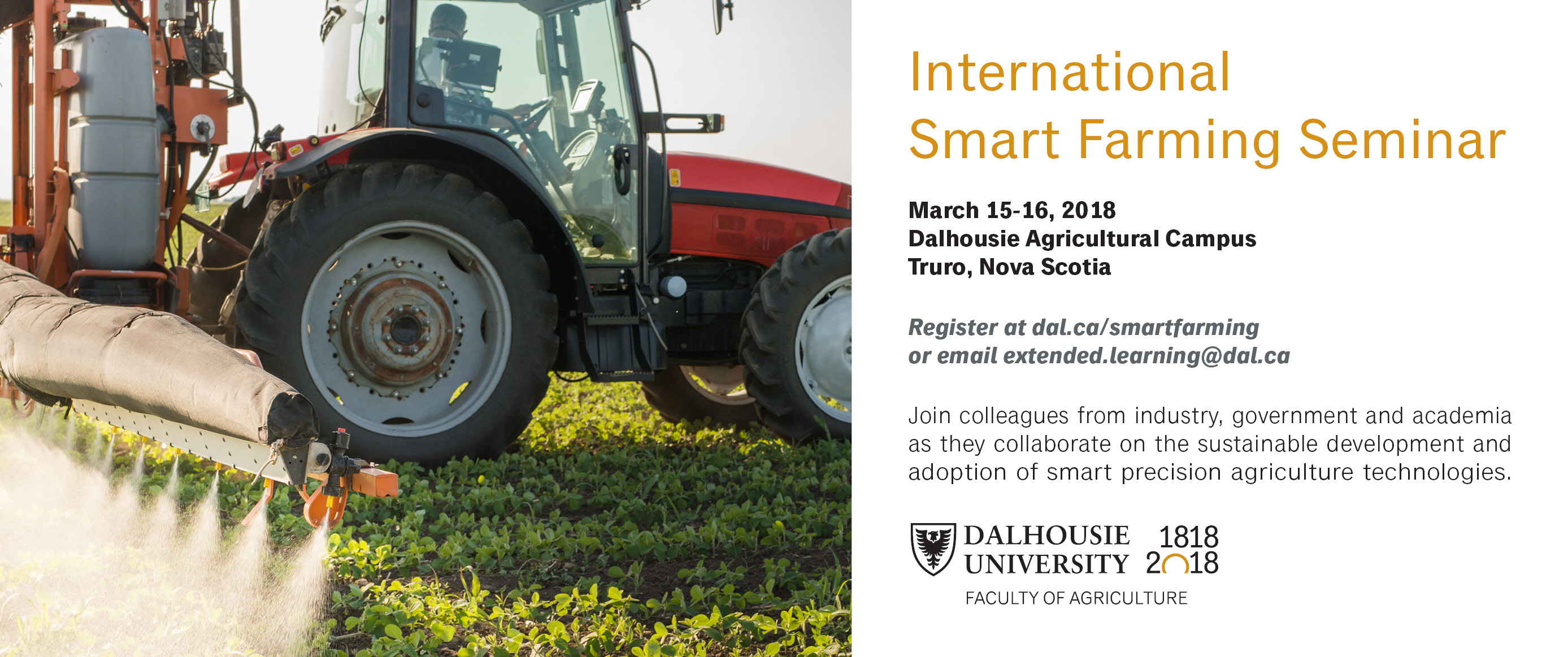 International Smart Farming Seminar Precision Agriculture Research Program Dalhousie University